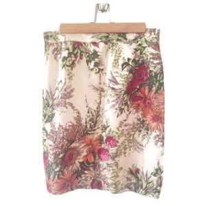 DOLCE & GABBANA Vintage silk floral skirt